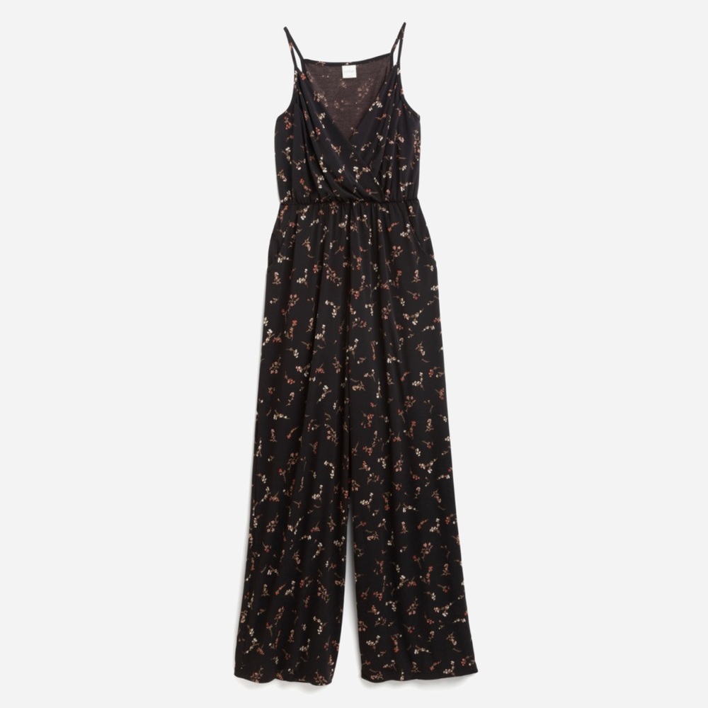 Kaleigh Lexy Knit Black Floral Jumpsuit